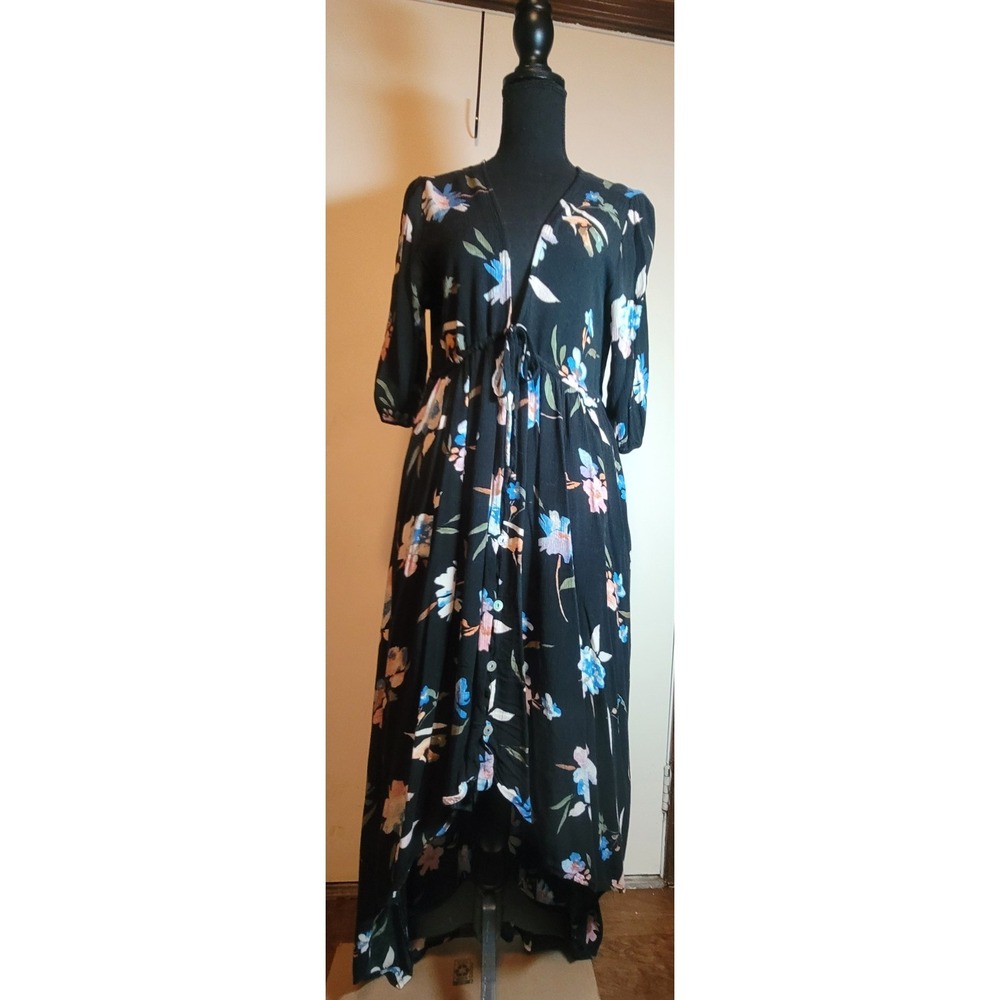 O'NEILL Women's Boyce Maxi Dress Floral Black Size M - Picture 9 of 9